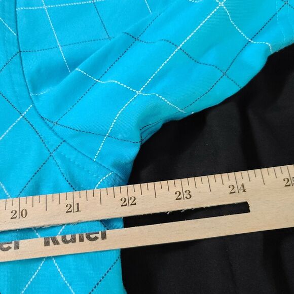 Jos A Bank Leadbetter Mens Golf Polo Blue Size M Cotton Blend Short Sleeve - Picture 3 of 12